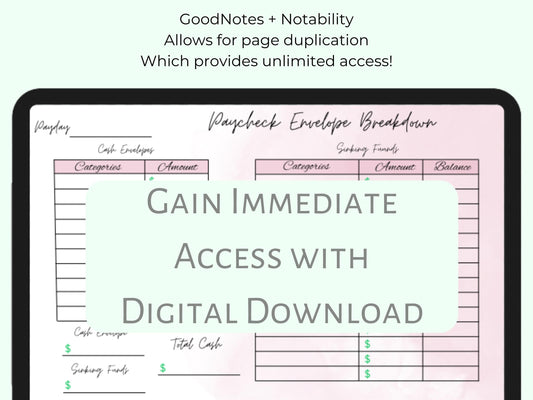 2025 | All-in-One Digital Planner | GoodNotes Planner| Digital Calendar: Monthly | Digital Planner
