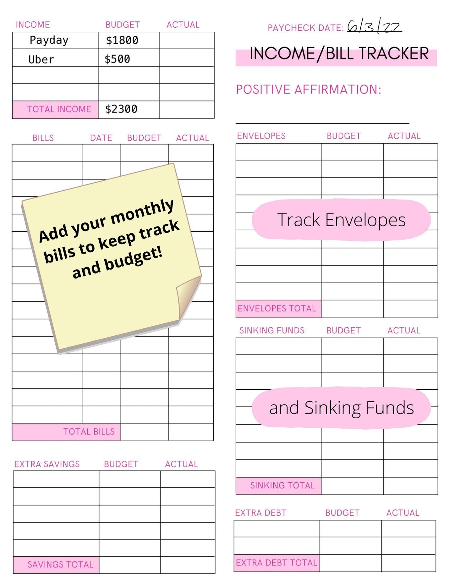 2025 | All-in-One Digital Planner | GoodNotes Planner| Digital Calendar: Monthly | Digital Planner