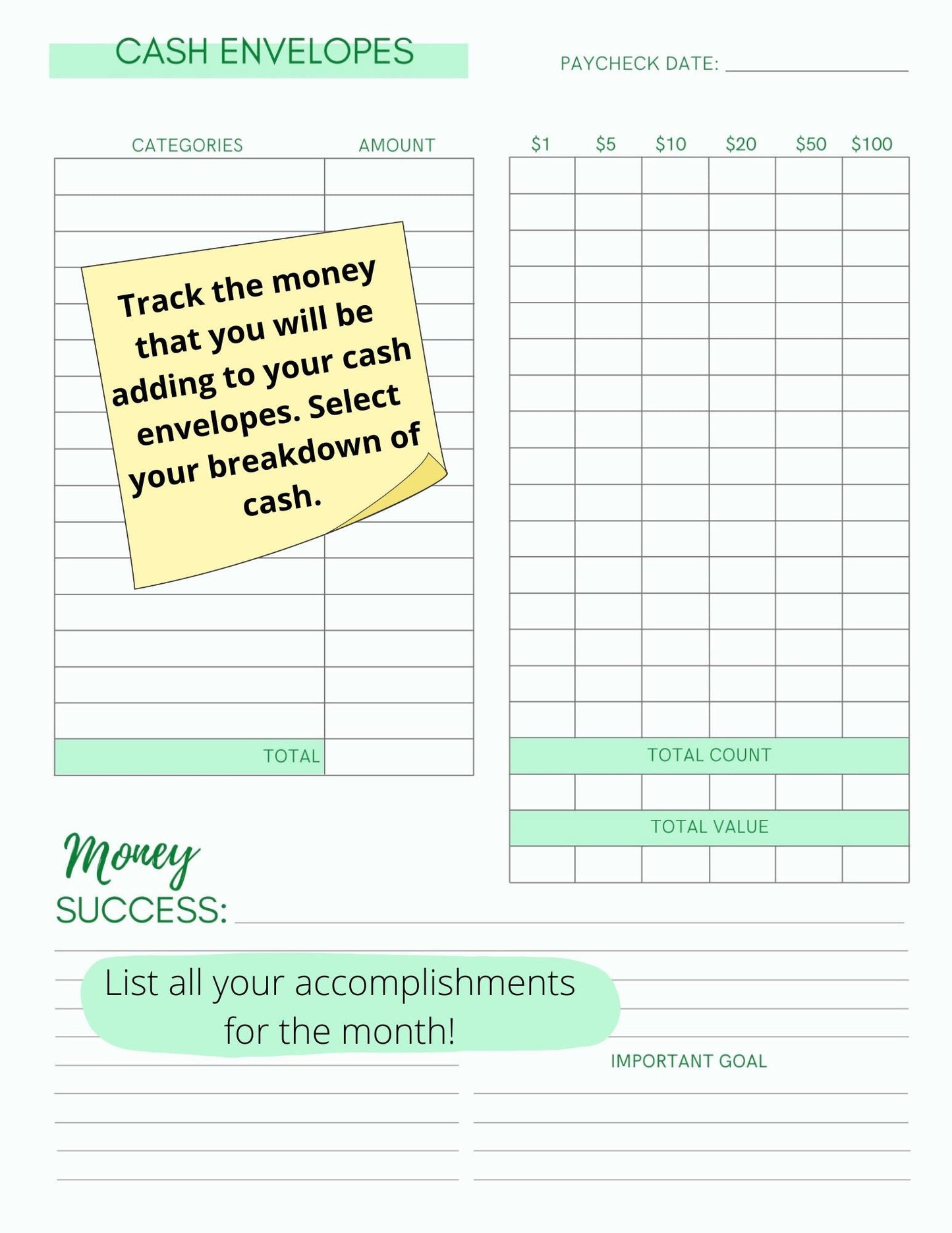 2025 | All-in-One Digital Planner | GoodNotes Planner| Digital Calendar: Monthly | Digital Planner