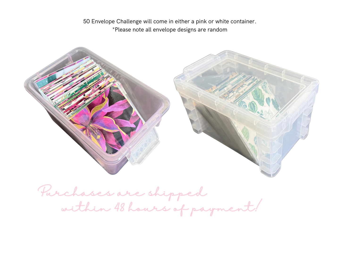 50 Reusable Envelope Savings Challenge With Box