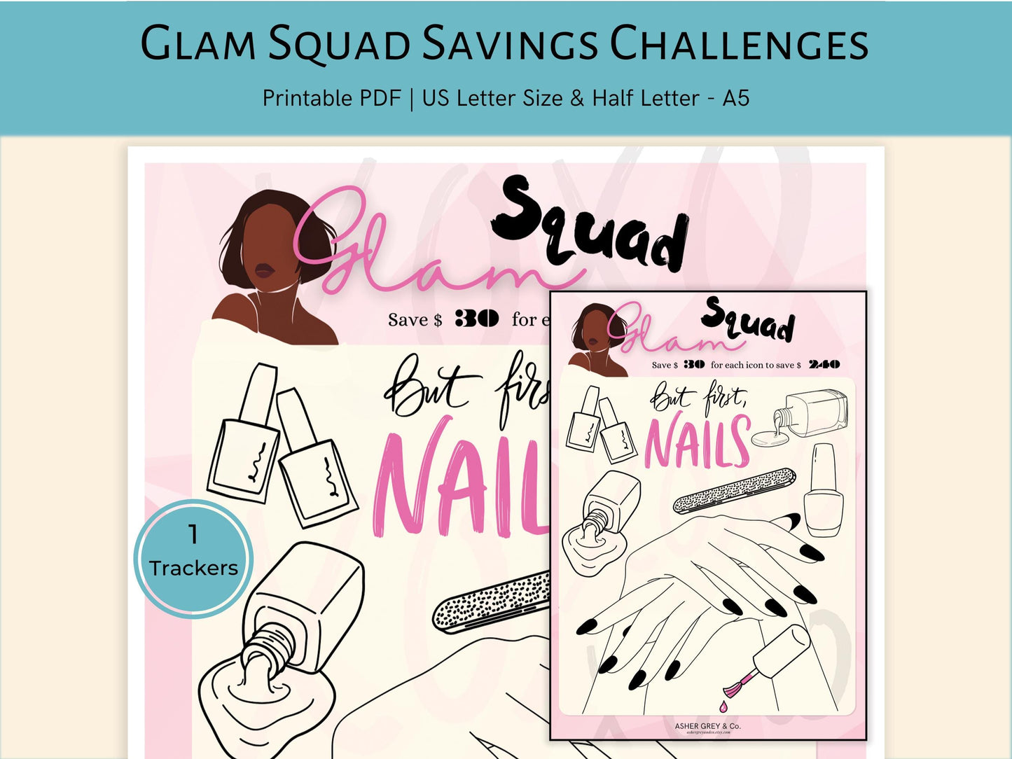 GLAM SQUAD | Color & Save | A5