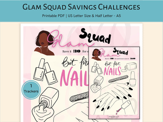 GLAM SQUAD | Color & Save | A5